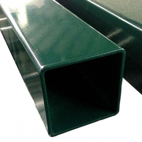 Столб из чёрного металла с полимерным покрытием 60х40х2000 (толщина стенки: 2) - фото - 1